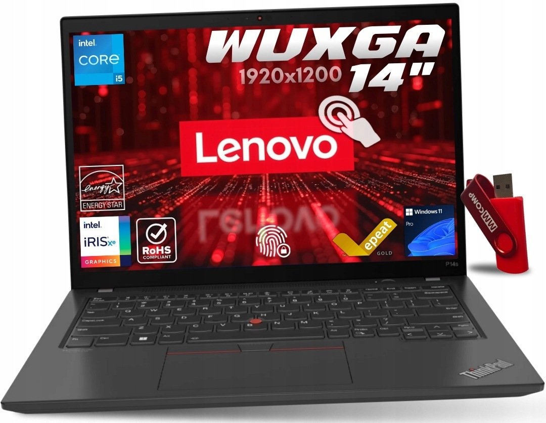 Lenovo ThinkPad P14s G4 i5-1340P / 48 GB / 4 TB / Dotykowy (21HGS6AB00)