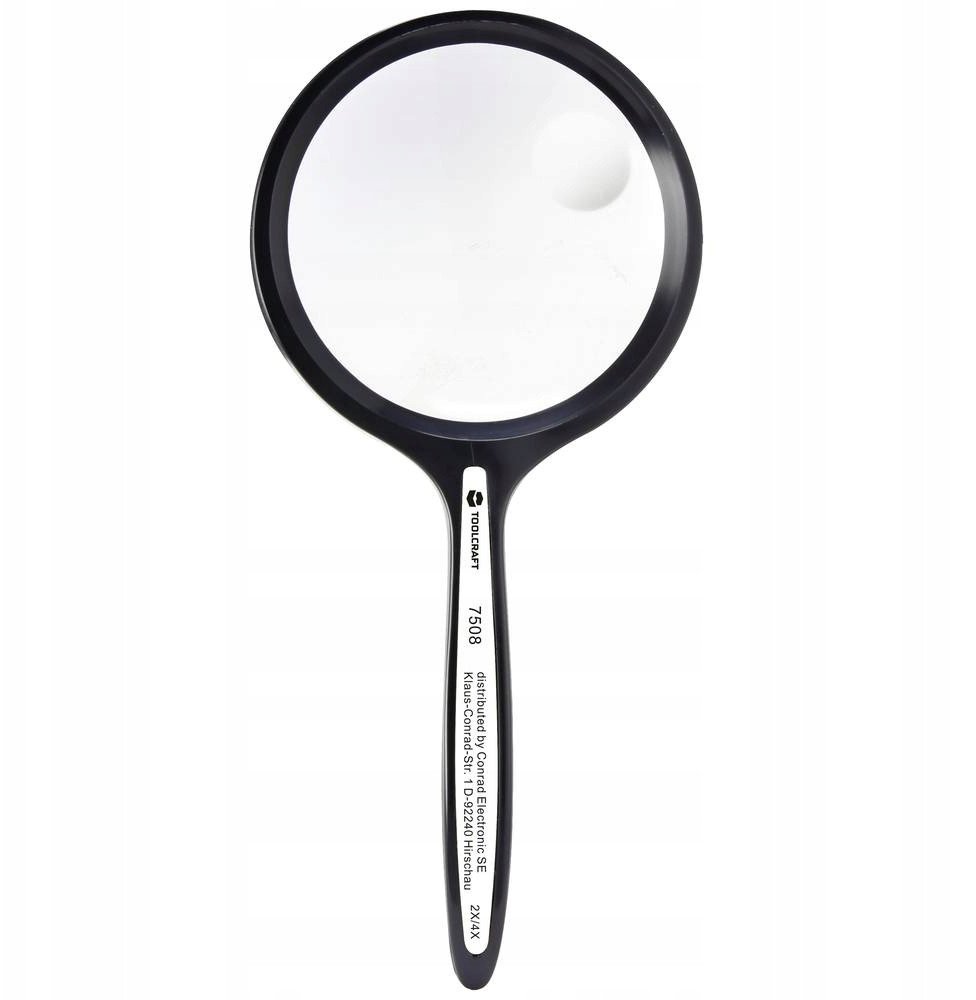 Lornetka Toolcraft TOOLCRAFT TO-8976465 Lupa Powiększenie: 2 x, 4 x Rozmiar soczewki: (Ø) 63.5 mm Czarny