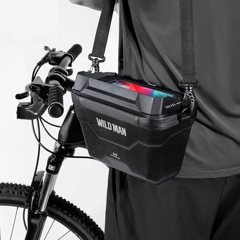 WildMan WILDMAN sakwa rowerowa na kierownicę na zamek 3L (4"-7") XT8 czarna