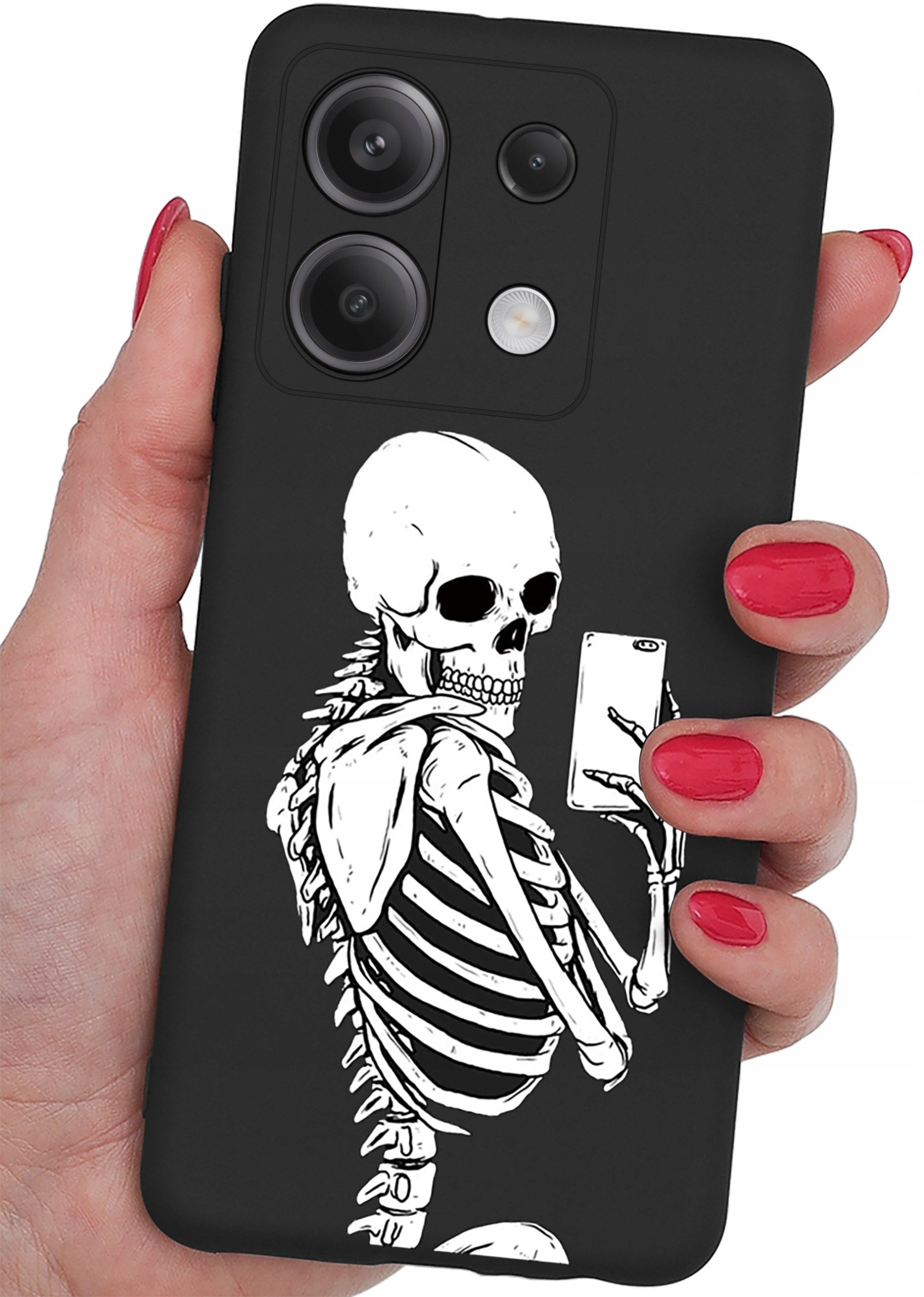 Etui do Xiaomi Redmi Note 13 5G CASE WZORY SOFT MATT PLECKI + SZKŁO 9H