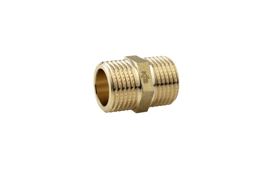 KFA 944-704-20/ / ELEMENTY ZŁĄCZNE / ZŁĄCZKA WKRĘTNA, RÓWNPPRZELOTOWA, PROSTA (NYPEL) 3/4" DŁUGI /