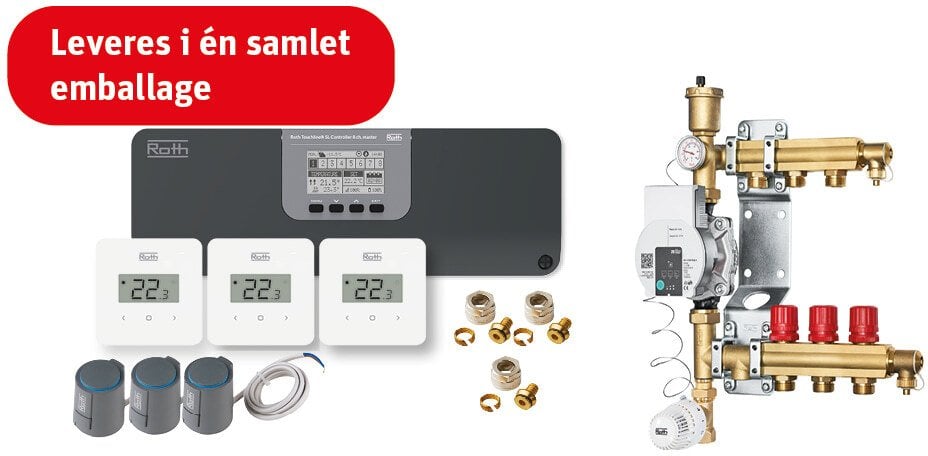 Roth komplet zestaw ogrzewania podłogowego Grab and go 230V 3 rum