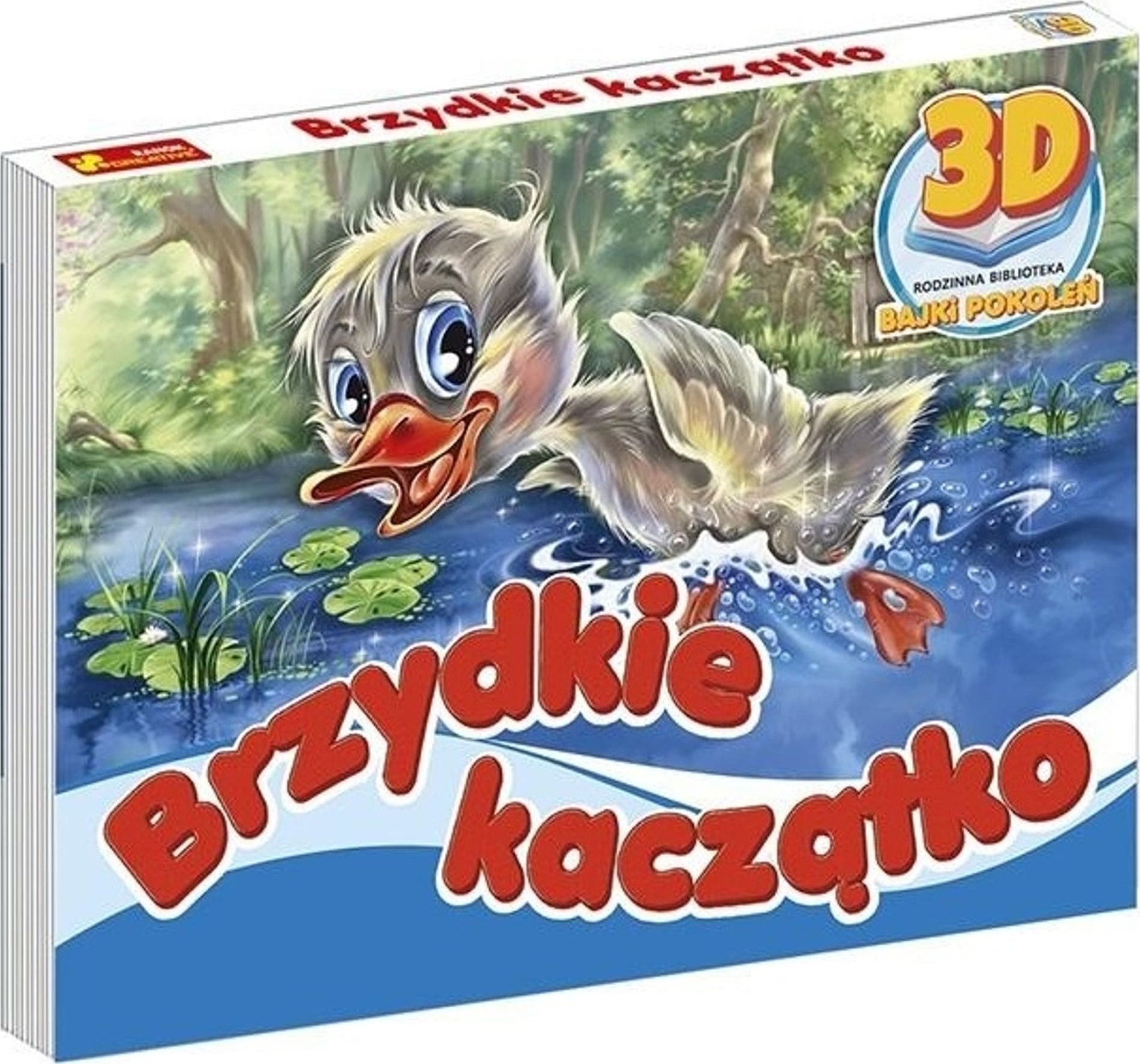 Książka 3D Brzydkie Kaczątko bajki z morałem rozkładana