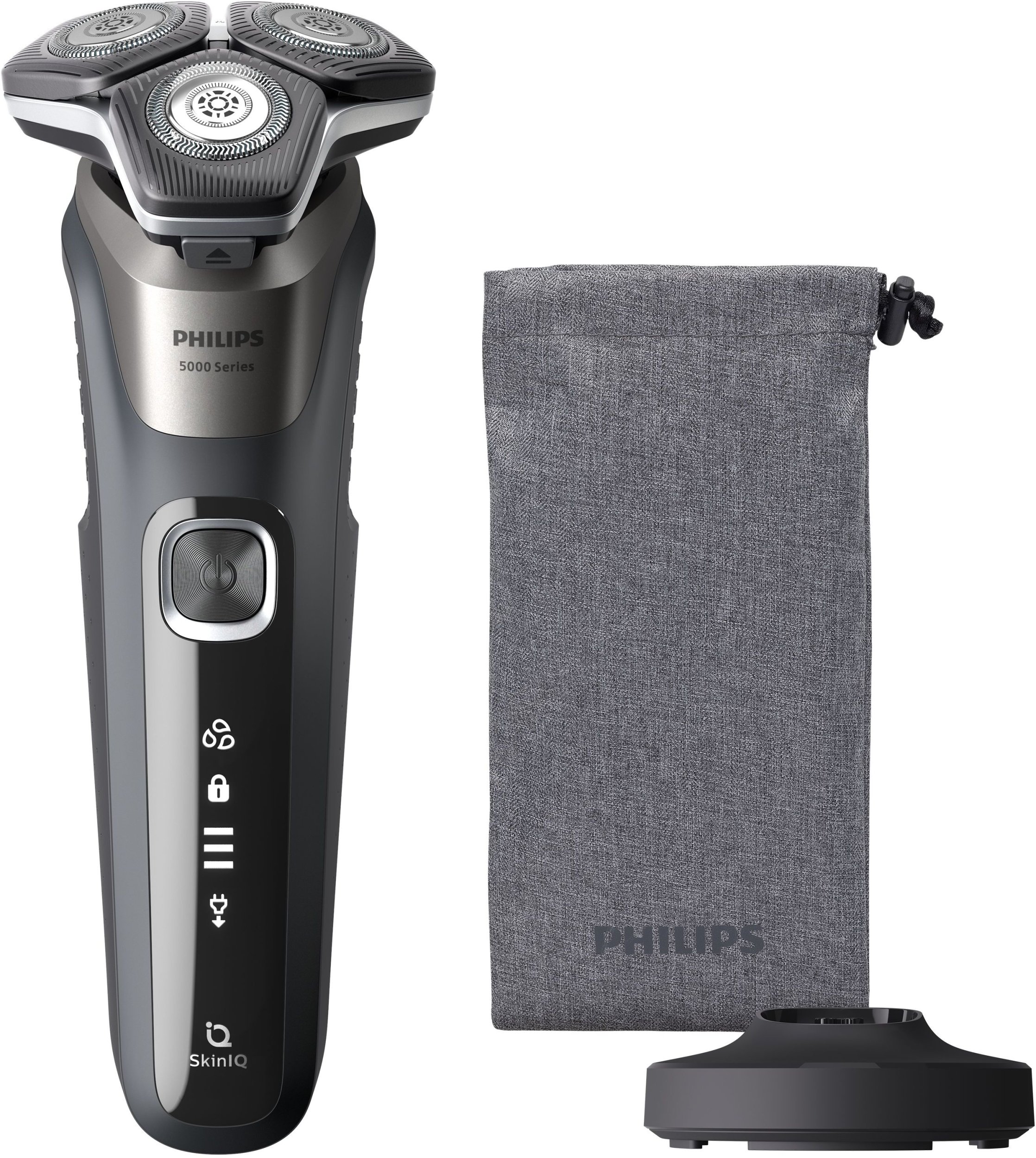 Philips Shaver Series 5000 S5887/13 maszynka do golenia Golarka rotacyjna Przycinarka Czarny Szary