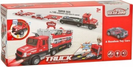 Straż pożarna / Tor samochodowy z katapultą 140cm 2w1 Y101773