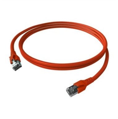 Kabel krosowy EasyLan FlexBoot Cat.6A, S/FTP, czerwony, 7,5 m