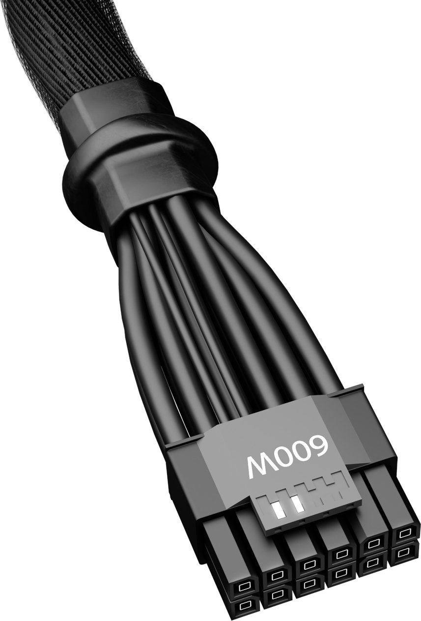 be quiet! 12VHPWR - PCIe 12-pin x2, 0.6m, Czarny (BC072)