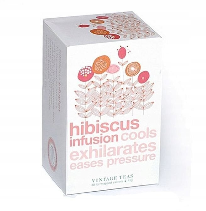 Vintage Teas Herbata kwiatowo-ziołowa Hibiscus Infusion 30 saszetek