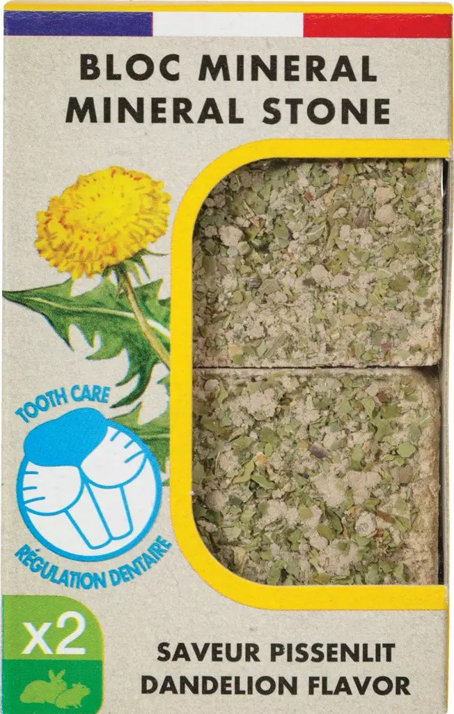 Zolux Kostki mineralne dla królika i gryzoni EDEN z mniszkiem lekarskim 2x100g