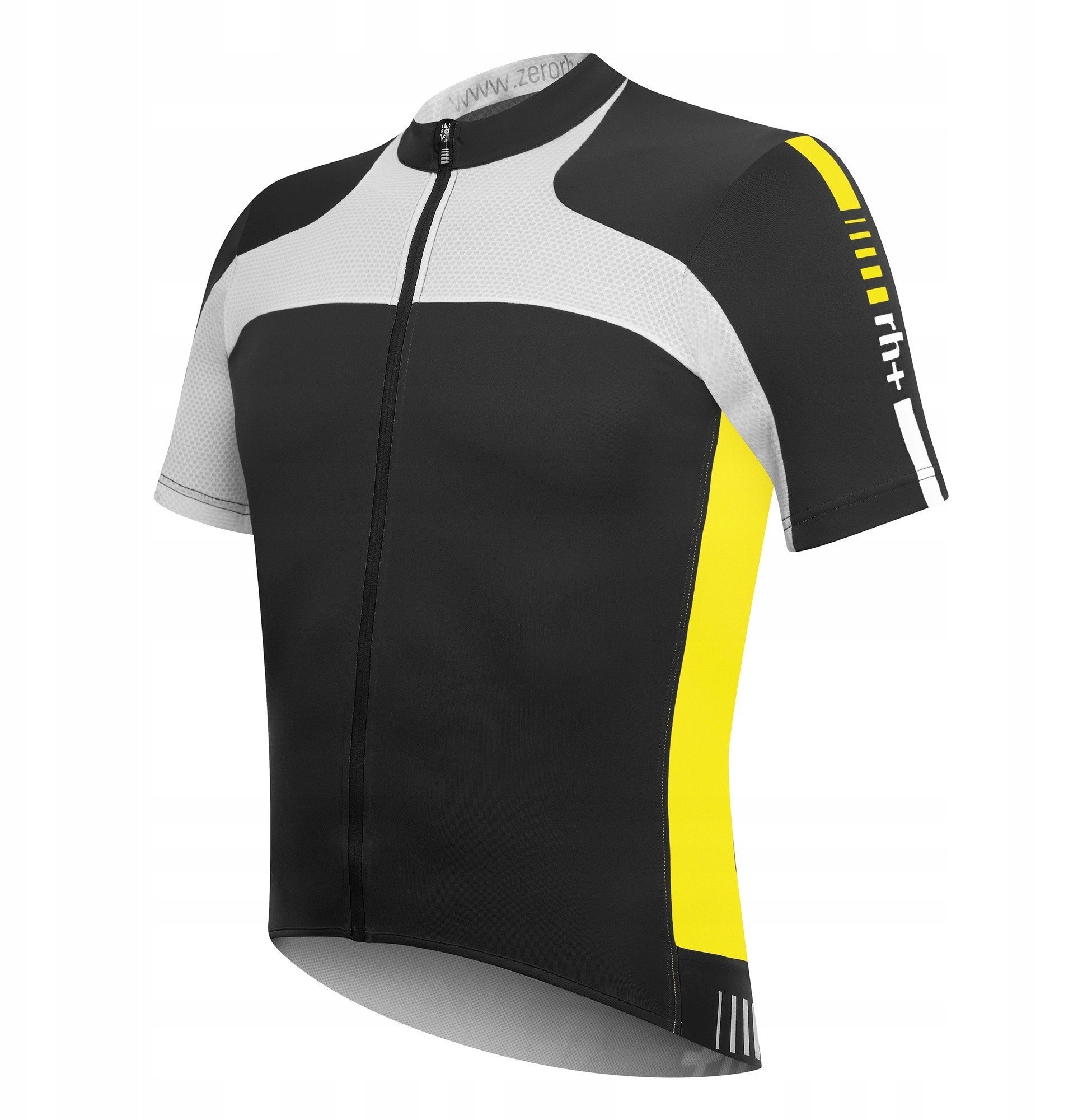 Koszulka rowerowa zeroRH+ Agility FZ black-acid yellow - M