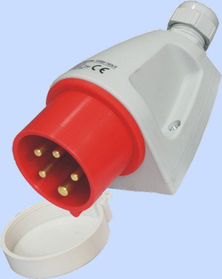 Elektromet Wtyczka stała czerwona 32A 400V IP44 (922065)