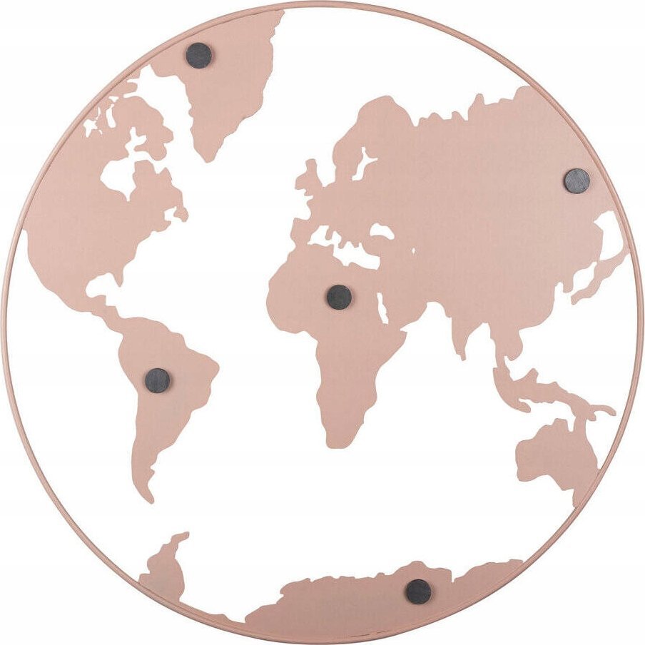 Masterkidz Metalowa tablica na notatki w kształcie Ziemi 50 cm