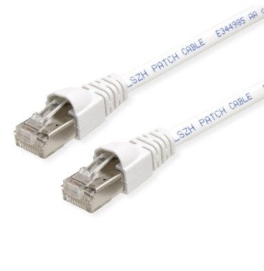 TELEGÄRTNER Kabel krosowy RJ45 S/FTP, kat. 6A, LSZH, biały, 1,5 m