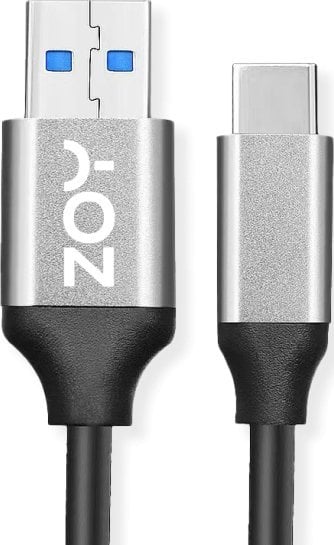 Kabel USB ZOY USB-A - USB-C 2 m czarny-srebrny (ZCAC2)