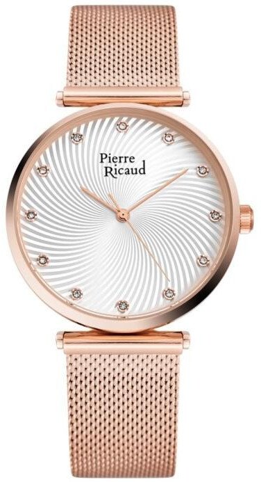 Zegarek Pierre Ricaud Zegarek damski Pierre Ricaud P22096.9143Q CYRKONIE różowe złoto