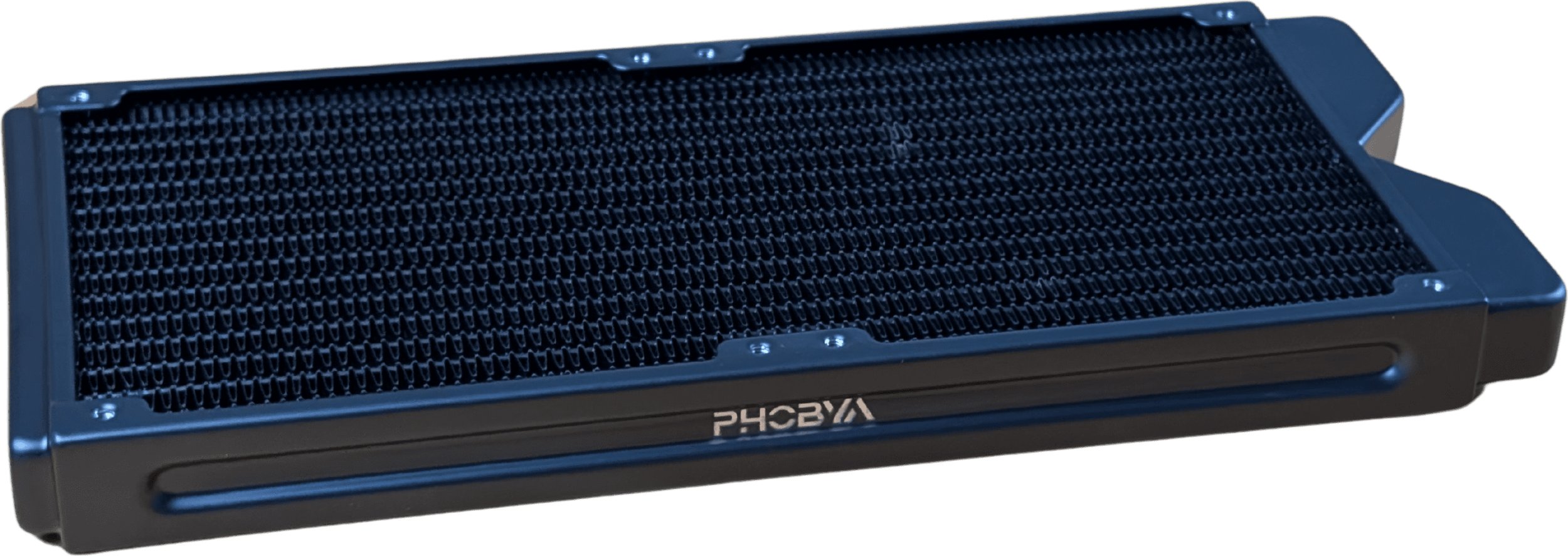 Alphacool Phobya R27-S280 Radiator, 280 mm Radiator, 18 FPI, miedziane żebra, 2x złącza G1/4-calowe – czarny