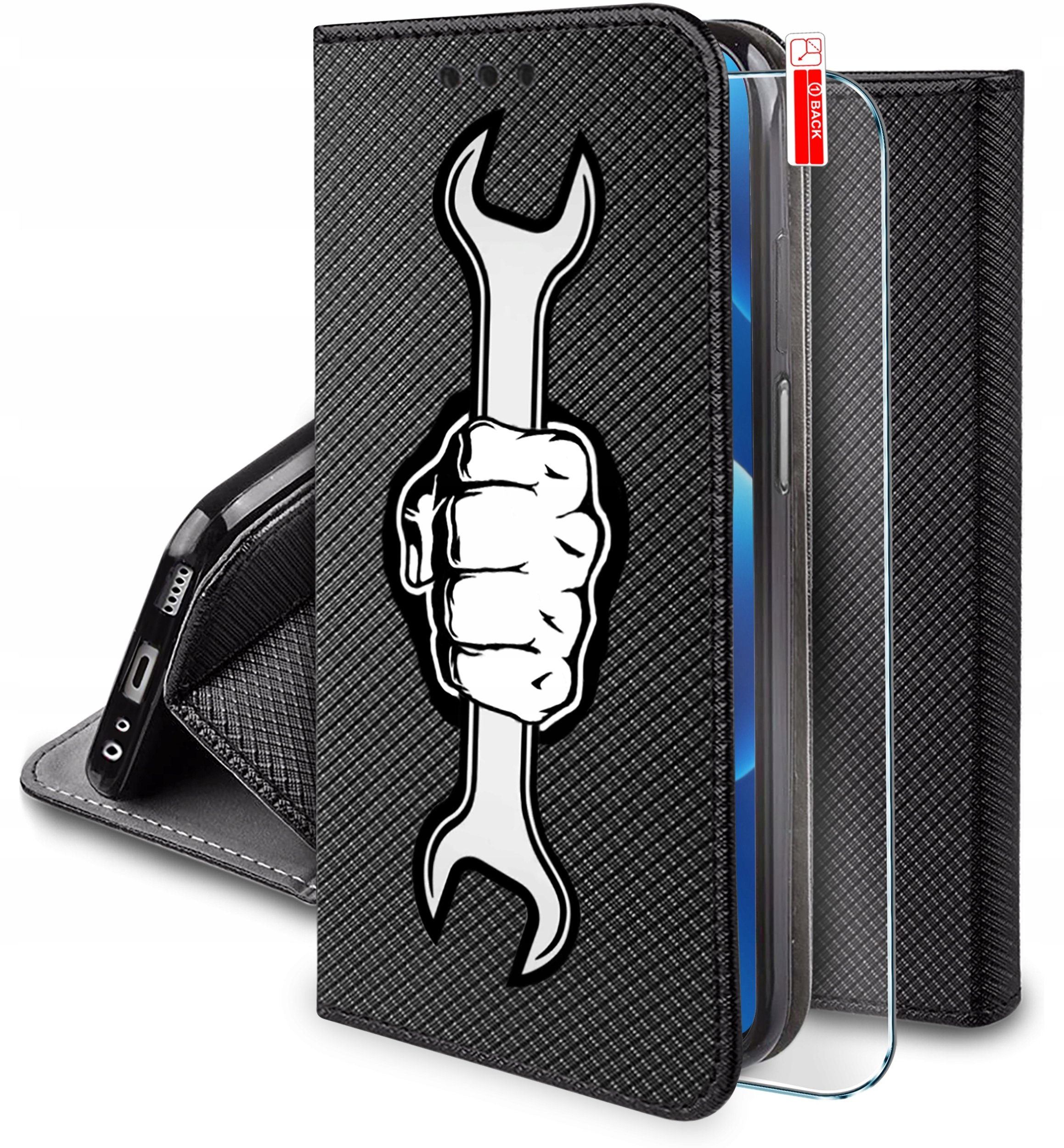 krainaGSM ETUI do SAMSUNG GALAXY A23 5G MAGNET WZORY + SZKŁO