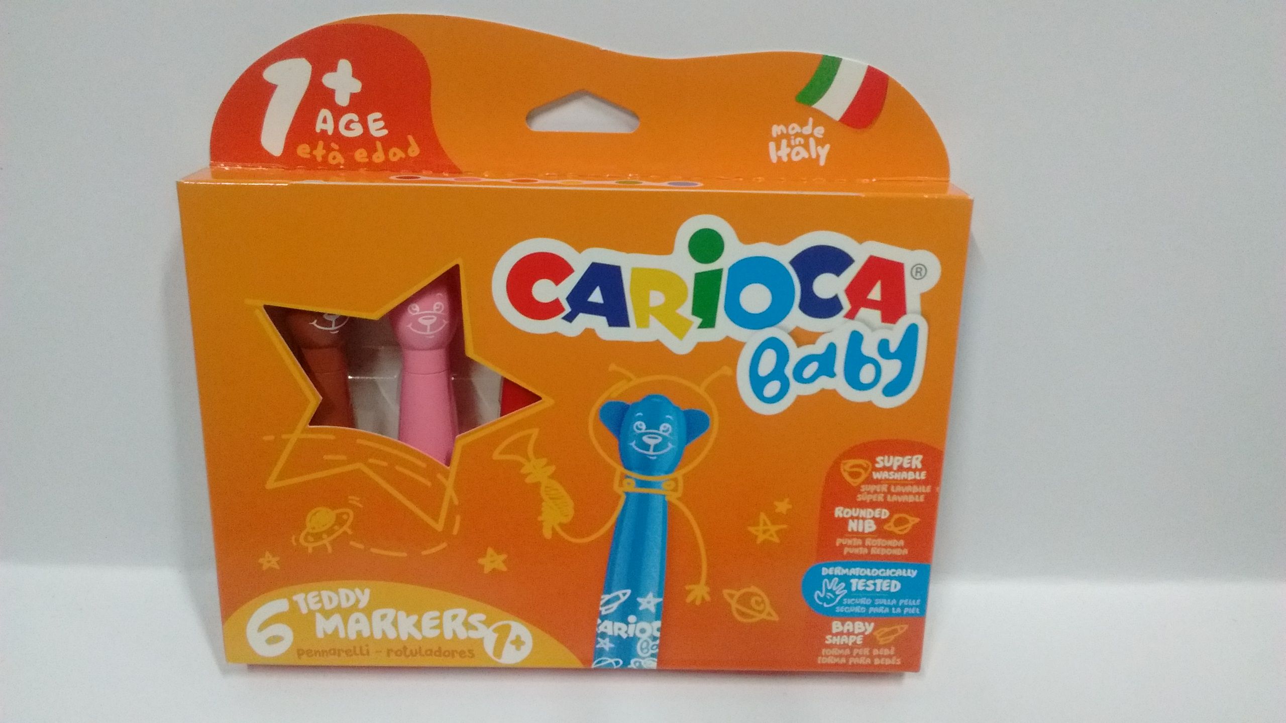 KW Trade Flamastry Carioca Misiaki 6 kolorów (42815)
