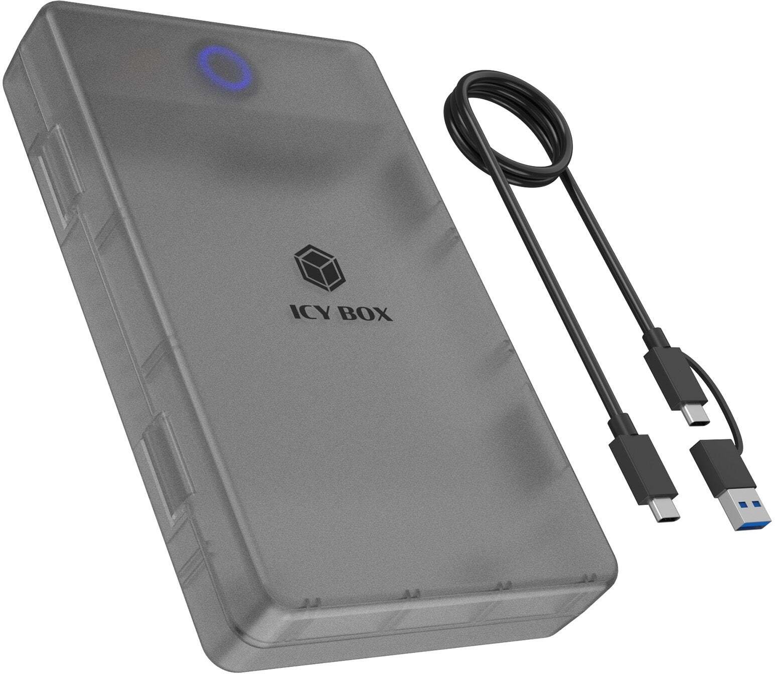 Icy Box ICY BOX Zewnętrzna obudowa dla 2,5"/3,5" SATA HDD /SSD Host USB 3.2 Gen 1 do 5 Gbps Type-C/-...