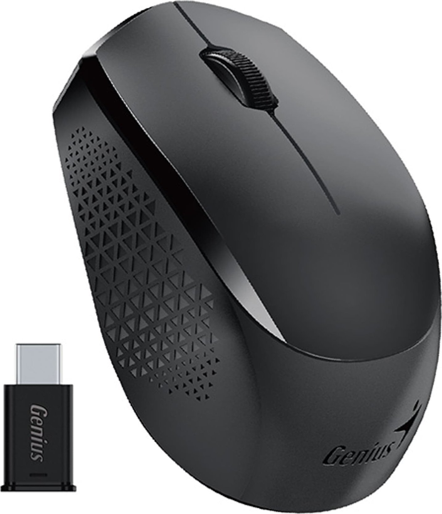 Mysz Genius GENIUS mysz NX-8000S Type-C/ 1200 dpi/ USB-C/ bezprzewodowa/ cicha/ czarny