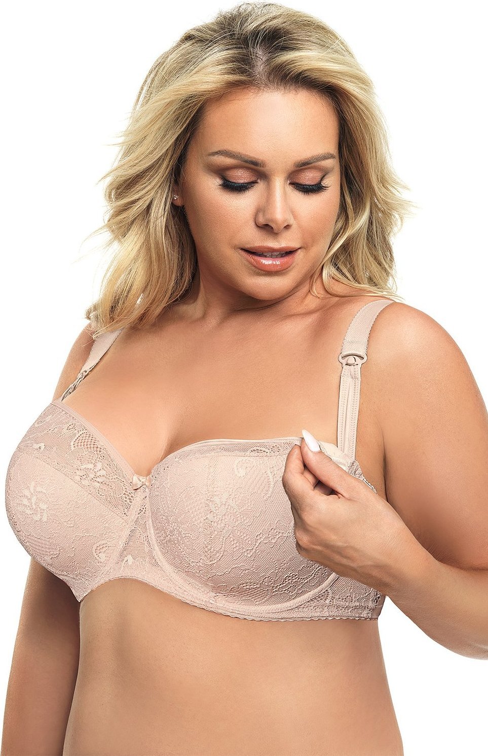 Gorsenia Gorsenia MK14 Mey beżowy 65F Biustonosz do karmienia