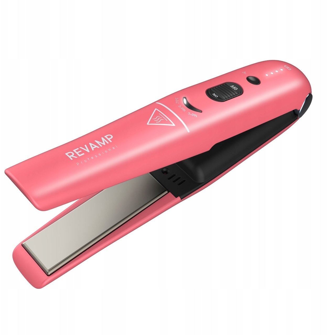 Prostownica Sourcing Revamp Progloss Liberate Cordless Ceramic Compact Hair Straightener Pink (ST-1700PK-EB)