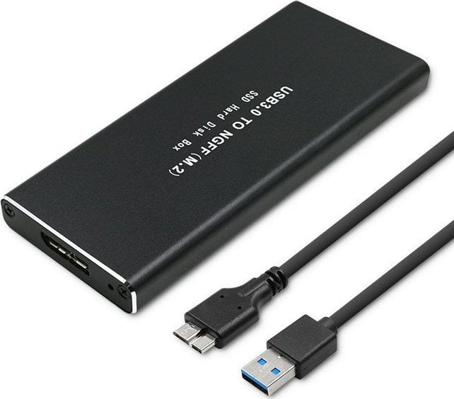 Kieszeń Qoltec Obudowa | kieszeń do dysków SSD M.2 SATA | NGFF | USB 3.0