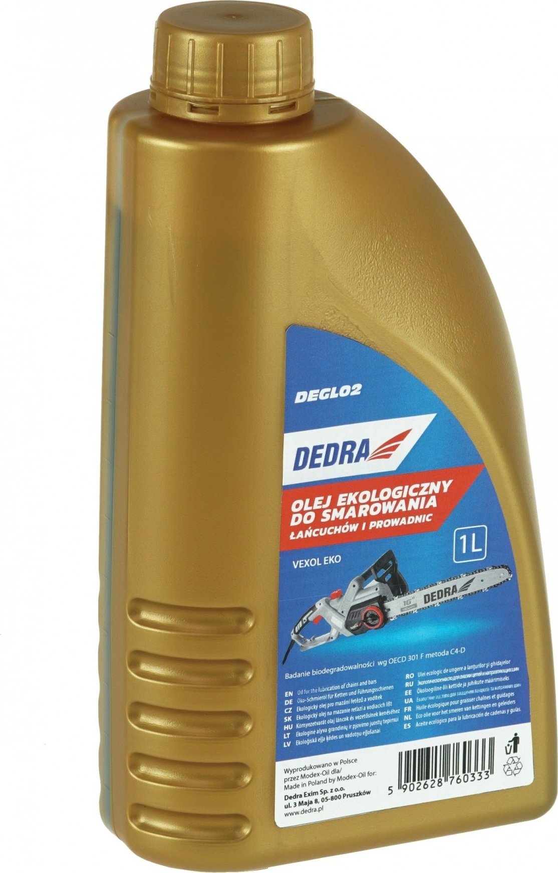 Dedra Olej do smarowania łańcuchów i prowadnic 1L