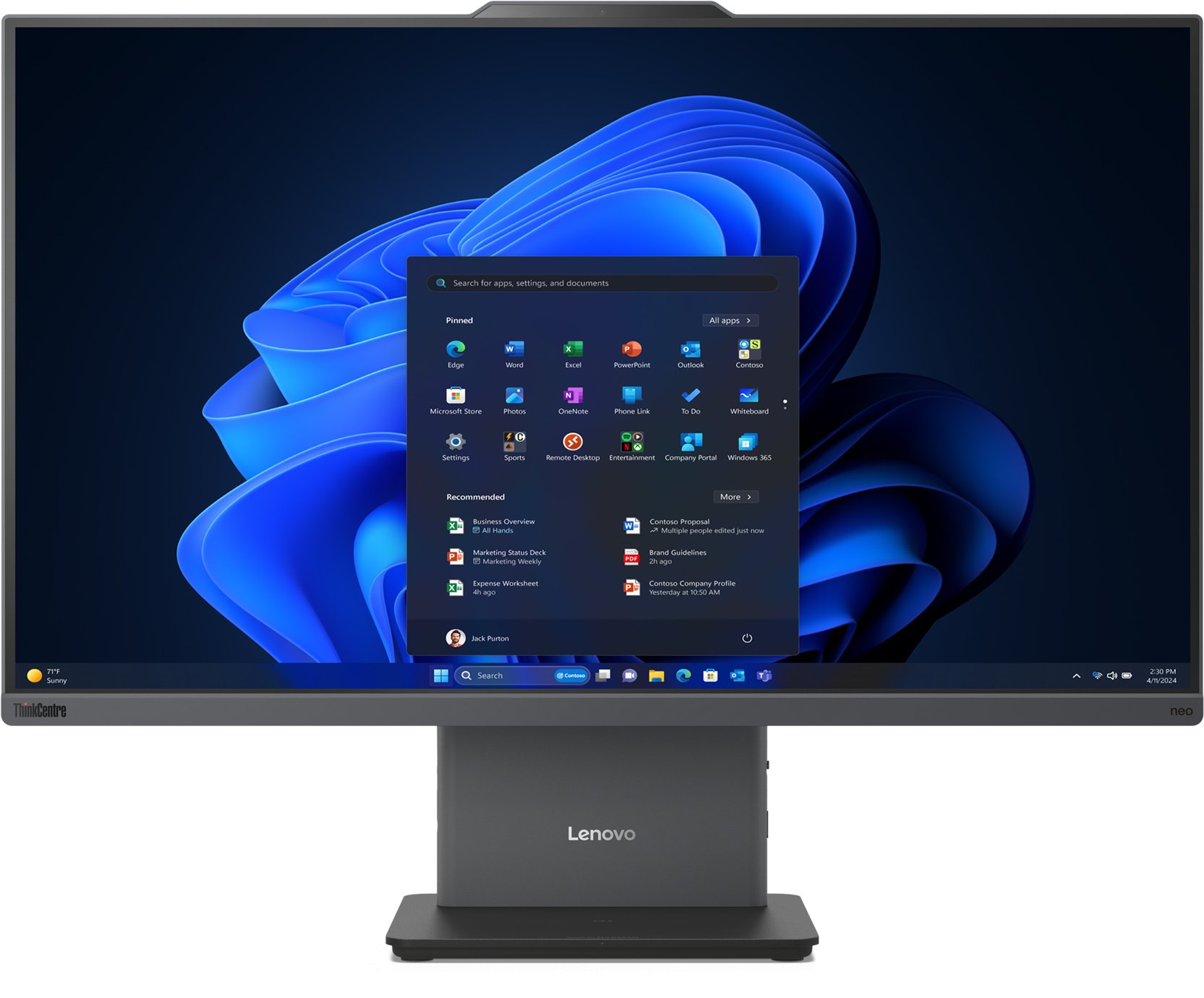 Komputer Lenovo LENOVO ThinkCentre Neo50a 27 Gen 5 Intel Core i5-13420H 68,58cm 27 cali FHD 16GB 512GB SSD W11P