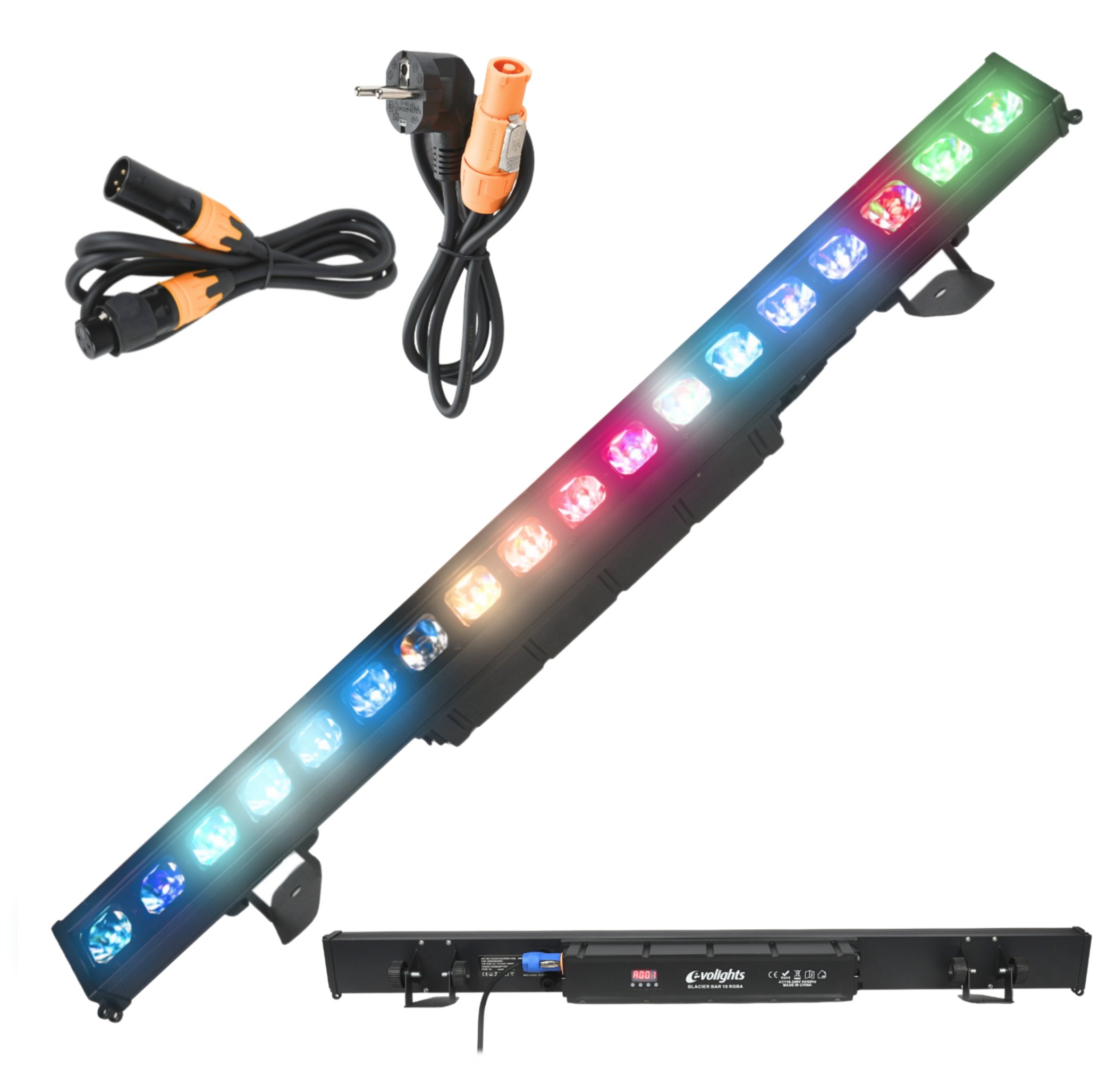 LIGHT4ME EVOLIGHTS GLACIER BAR 18 RGBA listwa oświetleniowa IP65 DMX 18x10W LED