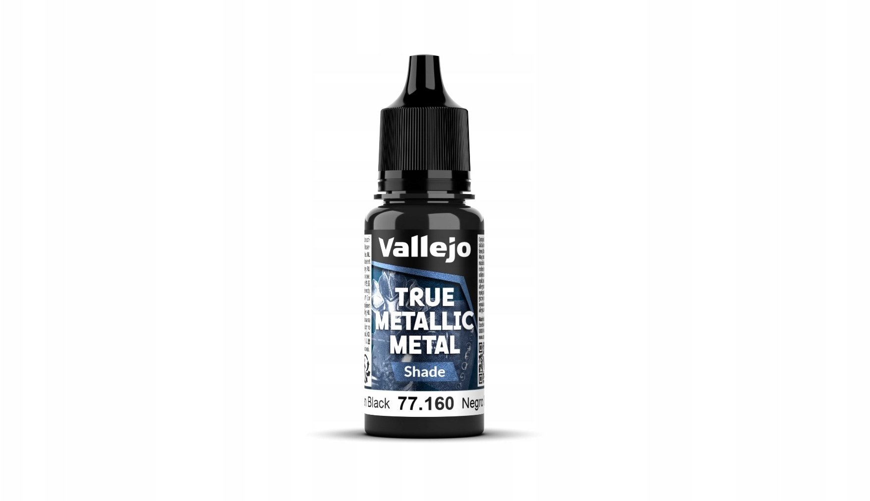 Vallejo Materiały modelarskie True Metallic Metal Shade Obsidian Black (18 ml)