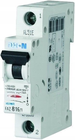 Eaton Wyłącznik nadprądowy 1P K 10A 15kA AC FAZ-K10/1 278597