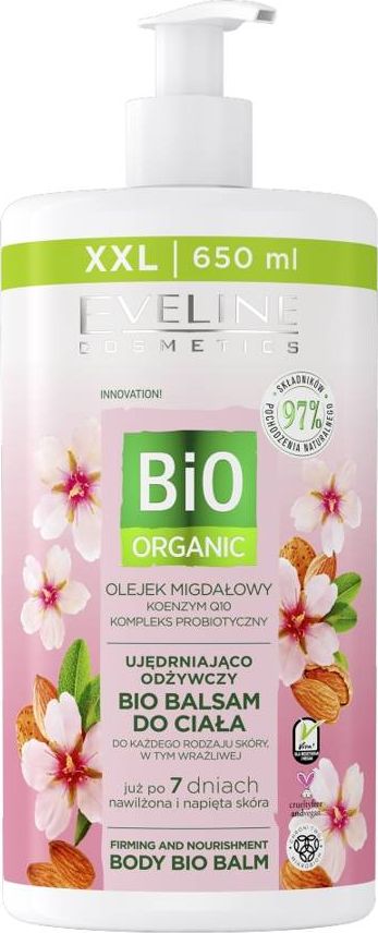 Eveline Cosmetics Bio* ujędrniająco-odżywczy bio balsam do ciała do każdego rodzaju skóry Olejek Migdałowy 650m