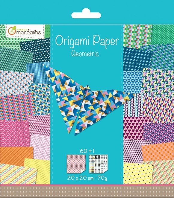 Clairefontaine Papier Origami Geometryczny 20x20cm 70g