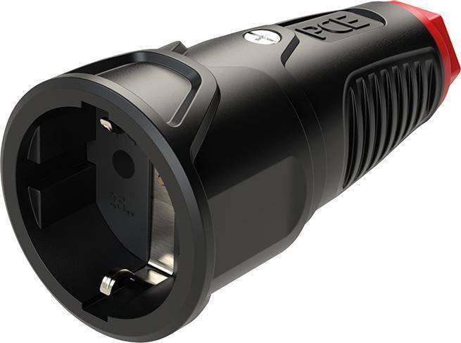 PCE TAURUS2 Gniazdo przenośne gumowe 16A 2P+Z 230V VDE IP20 2520-sr