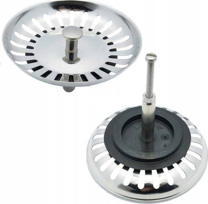 Tycner Korek do zlewu z sitkiem z regulacją fi79 mm chrom