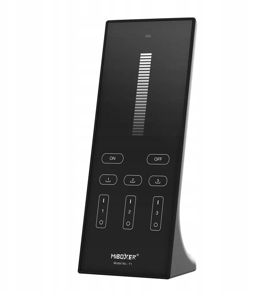MPL Power MiBoxer pilot ściemniacz 3-strefowy pionowy/stojący 2.4GHz /czarny, możliwość zaprogrmowan...