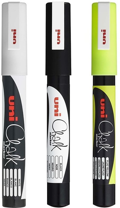 Uni Marker kredowy PWE-3MS żółty (UNPWE3MS/ZO)