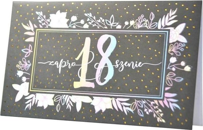 KUKARTKA Zaproszenie ZP-009 Urodziny 18 (5 szt.)