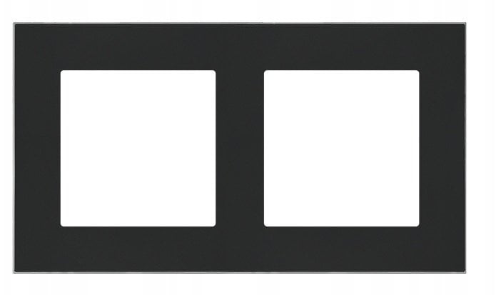 Ramka podwójna Kontakt-Simon 55 TRD2.163/149 DUO czarna/chrom