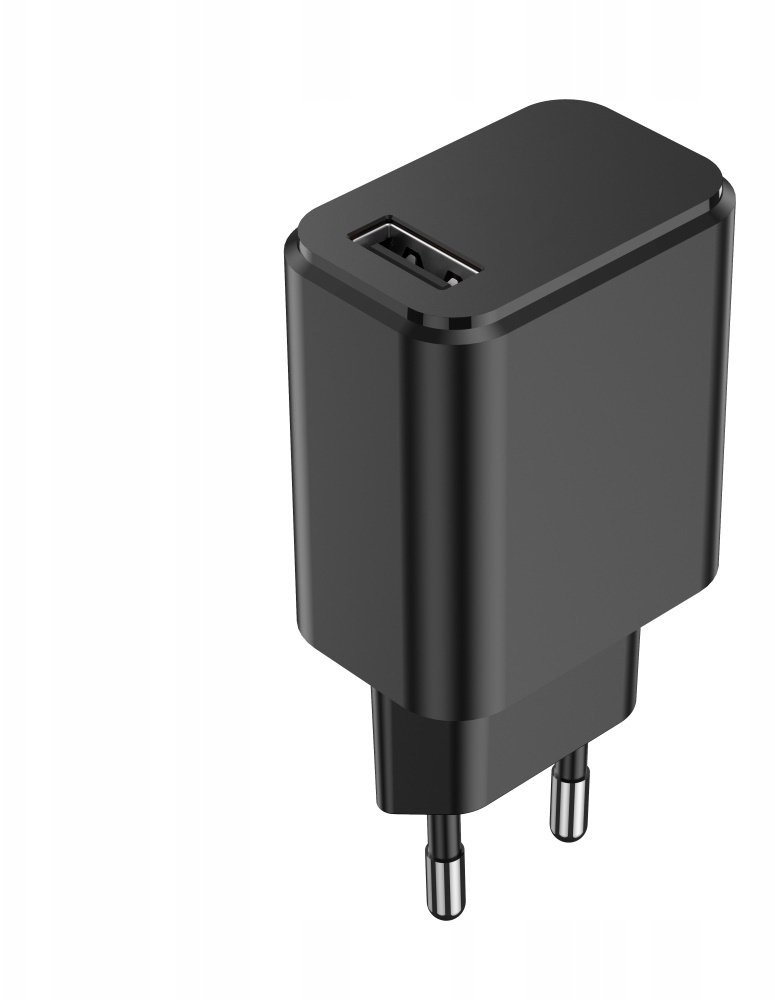 Ładowarka Setty ładowarka sieciowa 1x USB 3A czarna + kabel USB-C 1,0 m