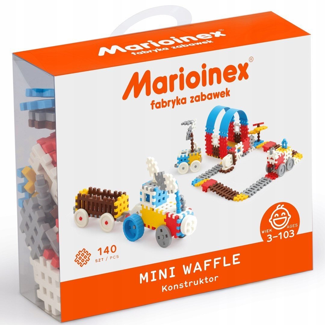 Marioinex Klocki konstrukcyjne Marioinex Mini Waffle Zestaw 3, 140 elementów