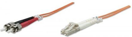 Intellinet Network Solutions kabel światłowodowy Duplex LC/ST, 62.5/125 µm, OM1, 3m (471329)