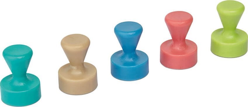 Maul Magnesy neodymowe w kształcie stożka 12mm 10 sztuk różne kolory
