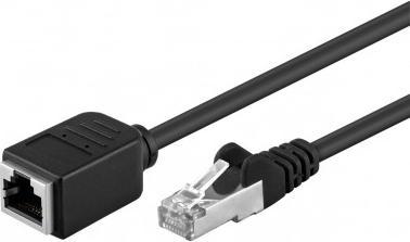 RB-LAN CAT 5e Kabel przedłużającyF/UTP, czarny - Długość kabla 15 m