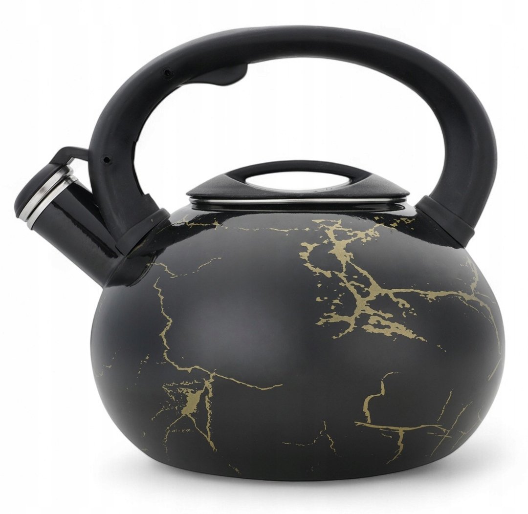 Czajnik emaliowany 3L z gwizdkiem. Masterpan MP-2548. Indukcja, gaz