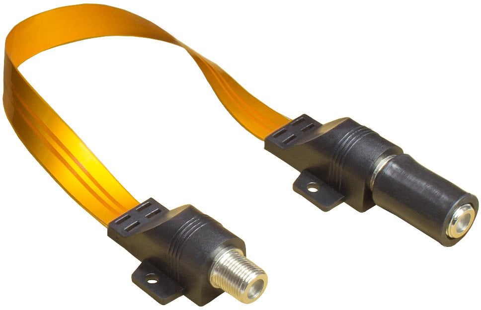 Alcasa S-1014Q kabel koncentryczny 0,54 m SAT Type-F Czarny, Złoto, Przezroczysty