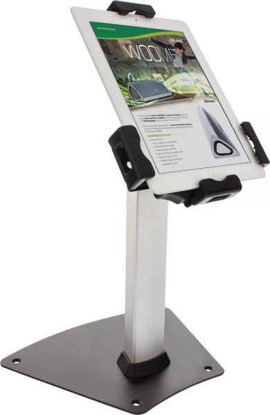 Stojak InLine Mały stojak z zabezpieczeniem do tabletu - aluminiowy uniwersalne zastosowanie zamykany - od 7.9" - 10.1" (23166C)