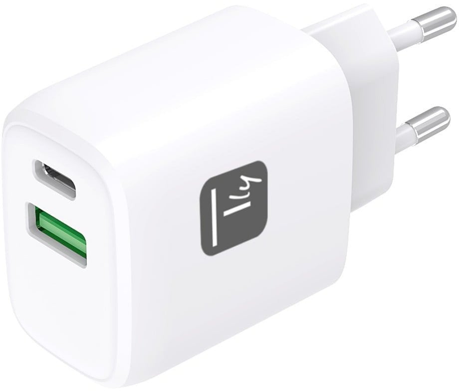 Ładowarka sieciowa USB-C PD 20W i USB-A QC 18W
