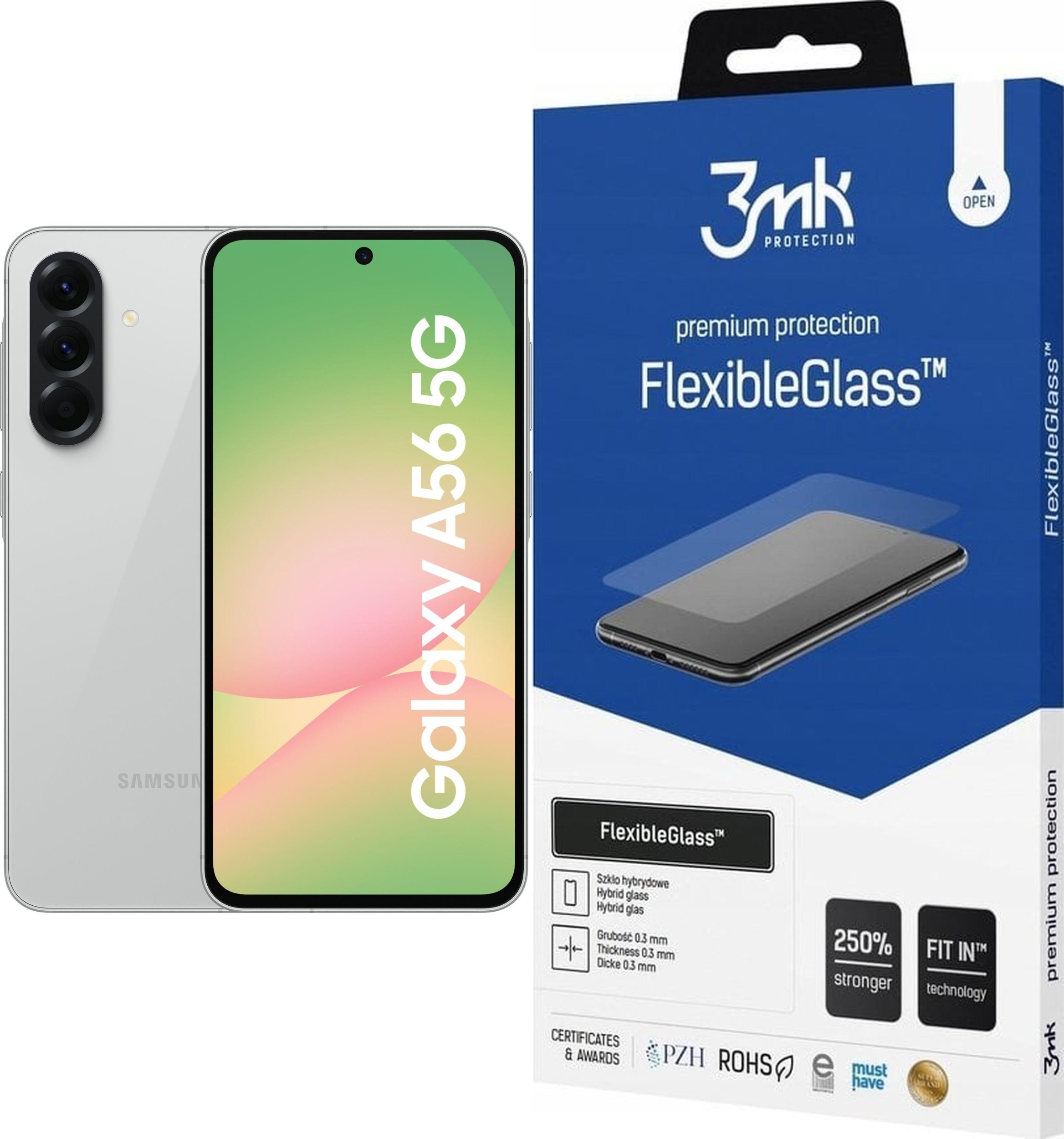 Smartfon Samsung Galaxy A56 5G 8/256GB Szary (SM-A566BZACEUE) + FlexibleGlass